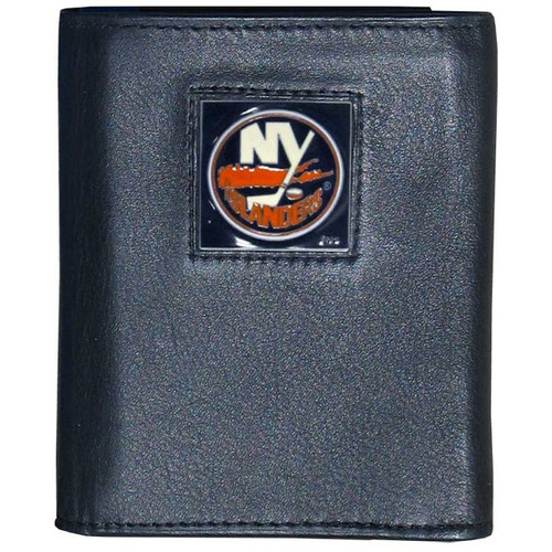 New York Islanders Deluxe Leather Tri-fold Wallet in Gift Box