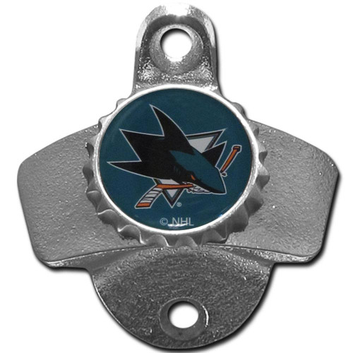 San Jose Sharks Wall Mounted Bottle Opener