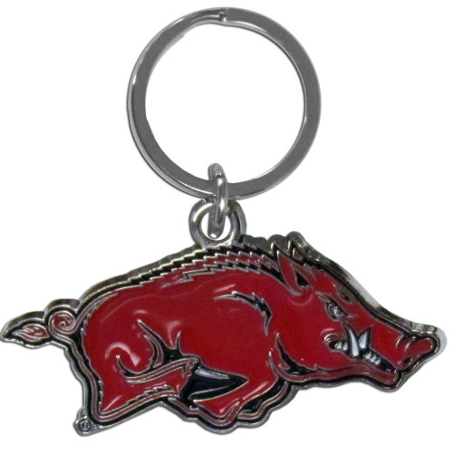 Arkansas Razorbacks Enameled Key Chain