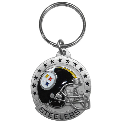 Pittsburgh Steelers Carved Metal Key Chain