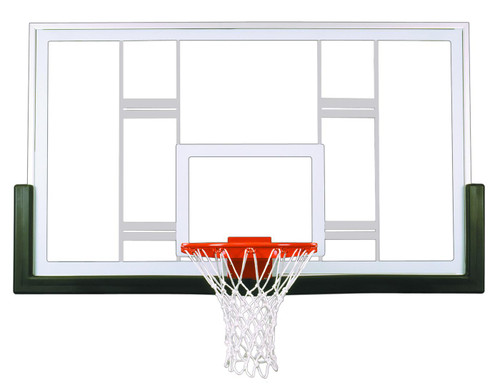 First Team 42" x 72" FT239 Competition Glass Conversion Basketball Backboard