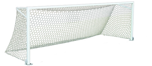 First Team 12' x 6.5' Golden Goal 44 Element Semi-Permanent Soccer Goal - Pair