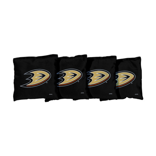 Anaheim Ducks Black Cornhole Bags