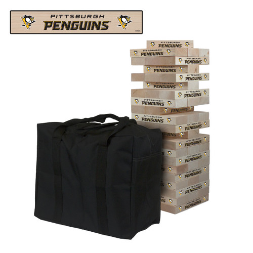 Pittsburgh Penguins Giant Wooden Tumble Tower Game