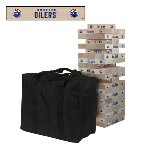 Edmonton Oilers Giant Wooden Tumble Tower Game