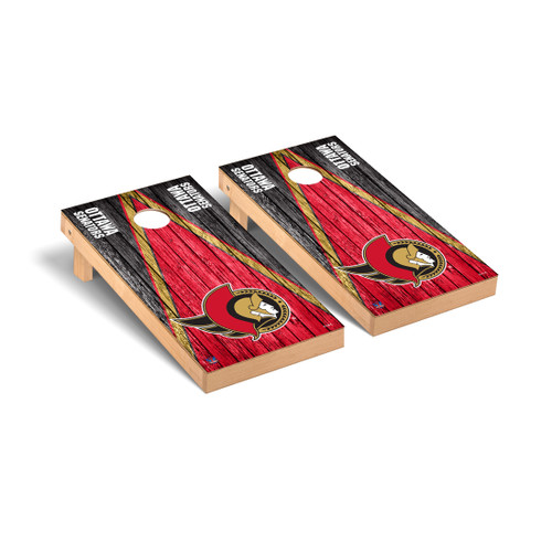 Ottawa Senators Weathered Triangle Cornhole Game Set