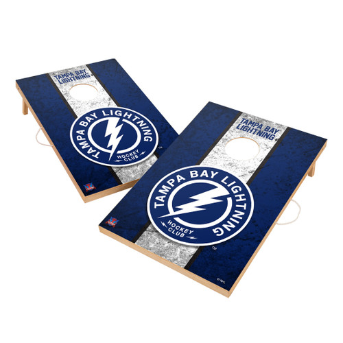 Tampa Bay Lightning 2' x 3' Vintage Wood Cornhole Game