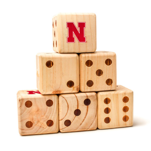 Nebraska Cornhuskers Yard Dice