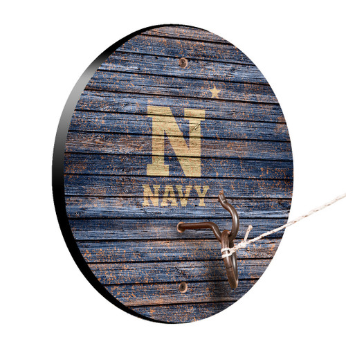 Navy Midshipmen Weathered Design Hook & Ring Game