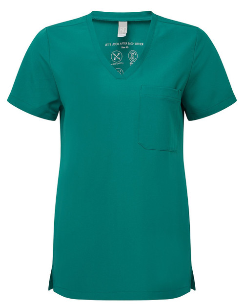 Onna By Premier Ladies' Scrubs Limitless V-Neck Stretch Custom Scrub Top