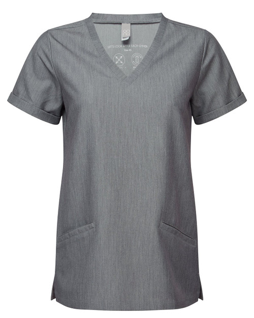 Onna By Premier Ladies' Scrubs Invincible V-Neck Stretch Custom Scrub Top