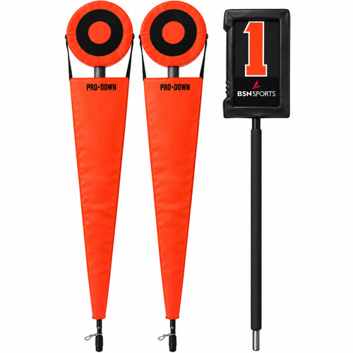 Pro Down Football Orange Chain Set & Down Indicator Box