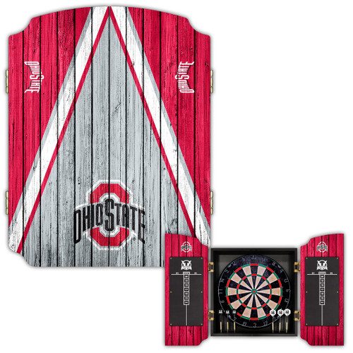 Ohio State Buckeyes Dartboard Cabinet