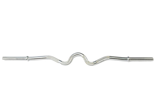 York Chrome Super Curl Bar with Fixed Inner Collars