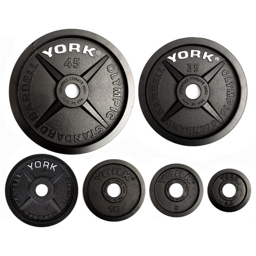 York 2" Legacy Cast Iron Precision Milled Olympic Plate