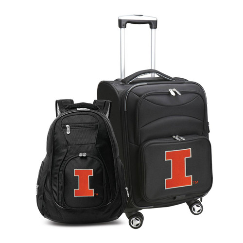 Illinois Fighting Illini 2-Piece Backpack & Carry-On Set