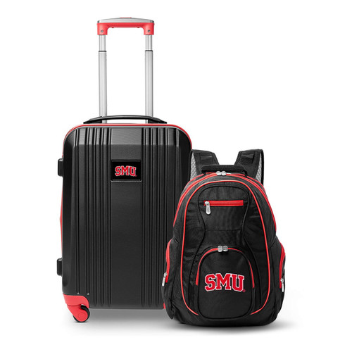 Southern Methodist Mustangs Premium 2-Piece Backpack & Carry-On Set