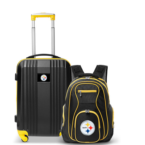 Pittsburgh Steelers Premium 2-Piece Backpack & Carry-On Set