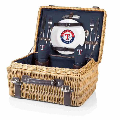 Texas Rangers Navy Champion Picnic Basket