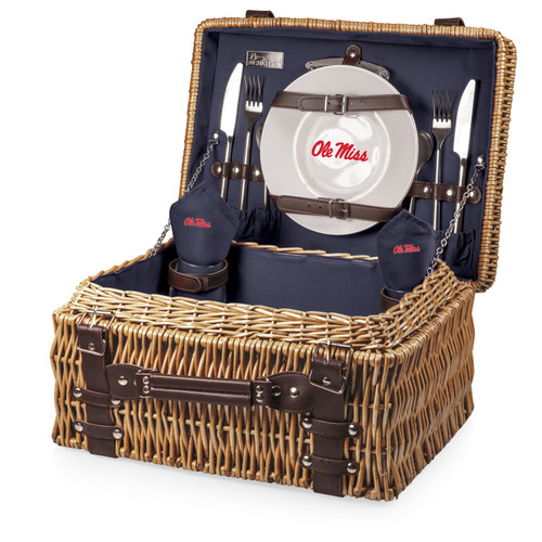 Mississippi Rebels Navy Champion Picnic Basket