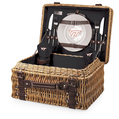 Virginia Tech Hokies Black Champion Picnic Basket