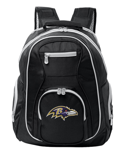 Baltimore Ravens Colored Trim Premium Laptop Backpack