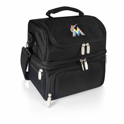 Miami Marlins Black Pranzo Insulated Lunch Box