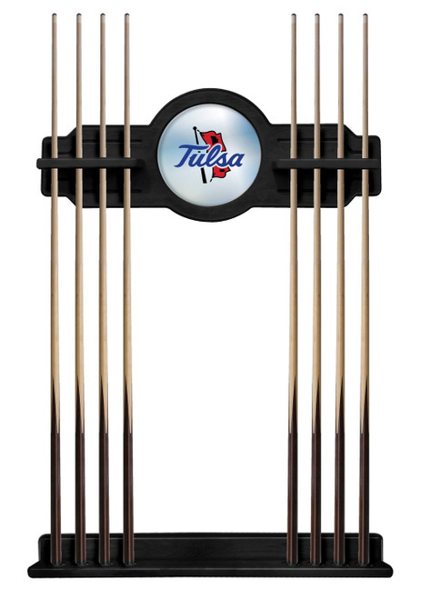 Tulsa Golden Hurricane Pool Cue Rack