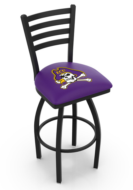 East Carolina Pirates Swivel Bar Stool with Ladder Style Back