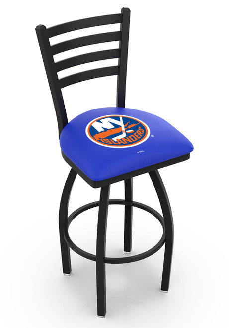 New York Islanders Swivel Bar Stool with Ladder Style Back