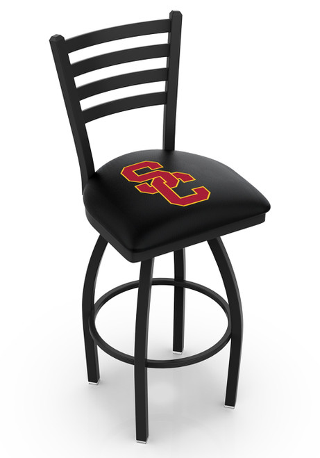 USC Trojans Swivel Bar Stool with Ladder Style Back