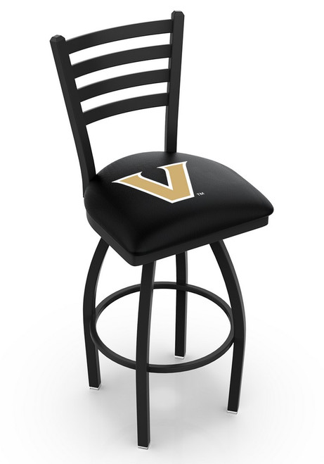 Vanderbilt Commodores Swivel Bar Stool with Ladder Style Back