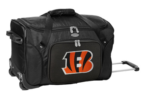 Cincinnati Bengals 22" Rolling Duffle Bag
