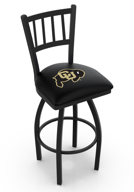 Colorado Buffaloes Swivel Bar Stool with Jailhouse Style Back
