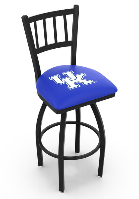 Kentucky Wildcats NCAA Swivel Bar Stool with Jailhouse Style Back