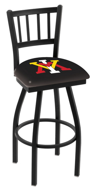 Virginia Military Institute Keydets Swivel Bar Stool with Jailhouse Style Back