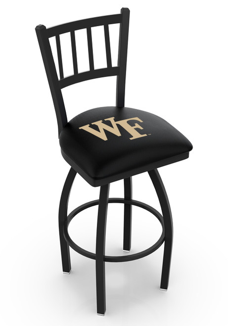 Wake Forest Demon Deacons Swivel Bar Stool with Jailhouse Style Back
