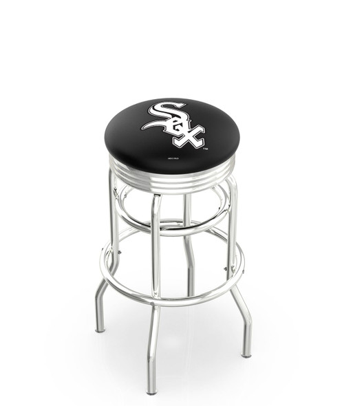 Chicago White Sox Swivel Bar Stool with Ribbed Accent Ring