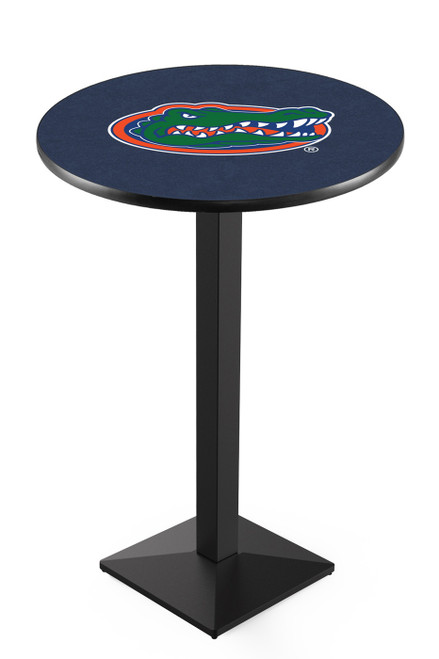 Florida Gators Black Wrinkle Pub Table with Square Base