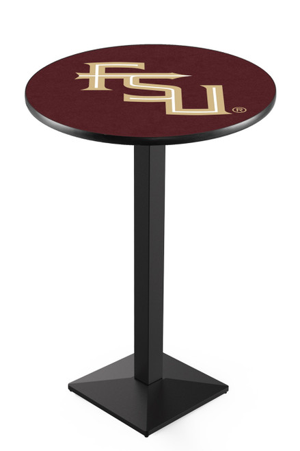 Florida State Seminoles Script Black Pub Table with Square Base