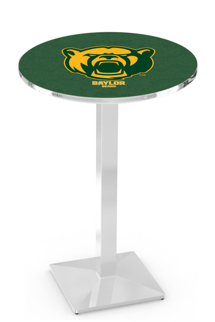Baylor Bears Chrome Bar Table with Square Base