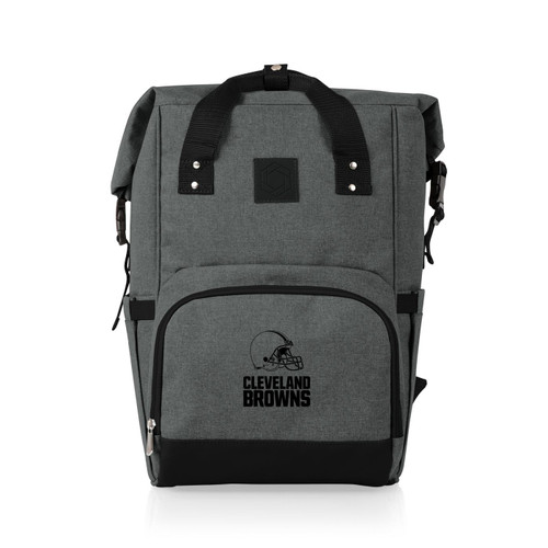Cleveland Browns On The Go Roll-Top Cooler Backpack