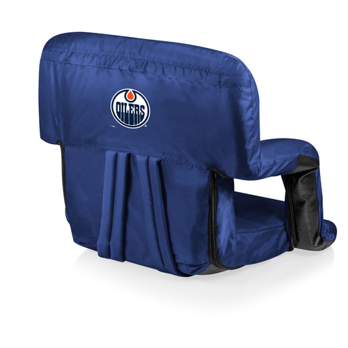 Edmonton Oilers Navy Ventura Portable Outdoor Recliner