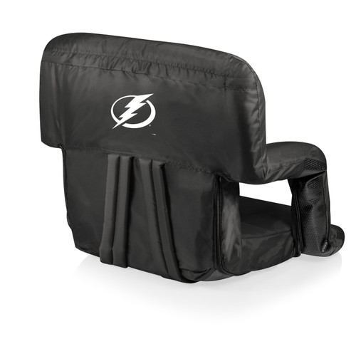 Tampa Bay Lightning Black Ventura Portable Outdoor Recliner