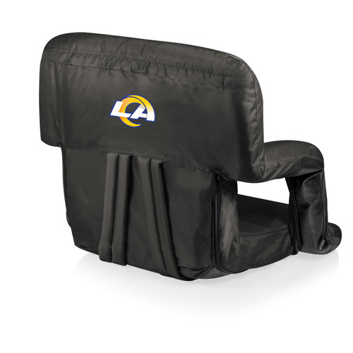 Los Angeles Rams Black Ventura Portable Outdoor Recliner