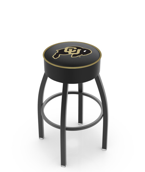Colorado Buffaloes Black Base Swivel Bar Stool