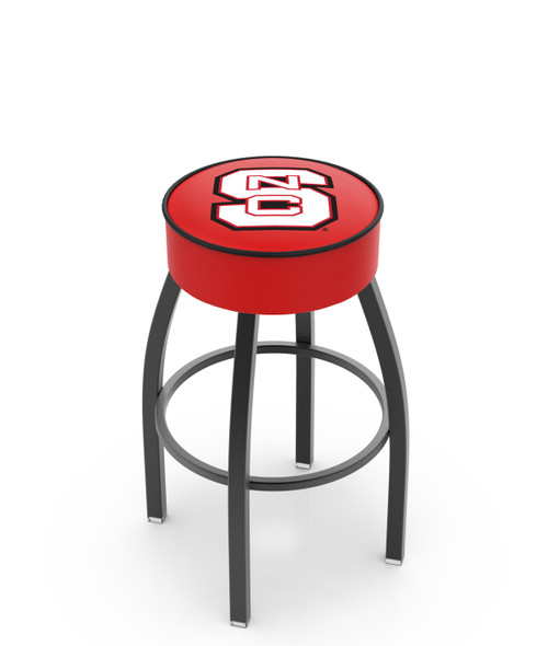 North Carolina State Wolfpack Black Base Swivel Bar Stool