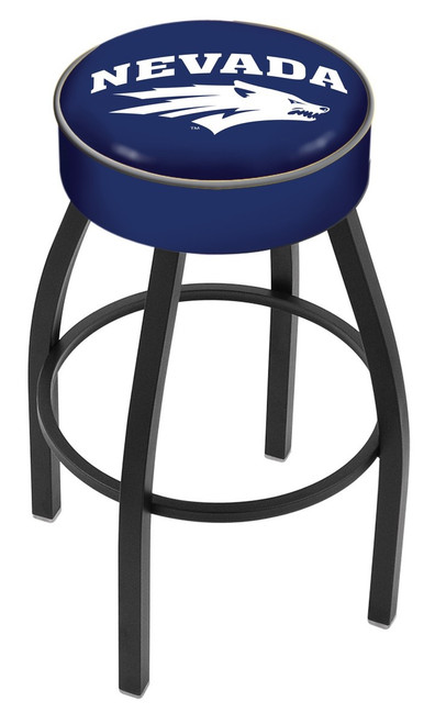 Nevada Wolf Pack Black Base Swivel Bar Stool
