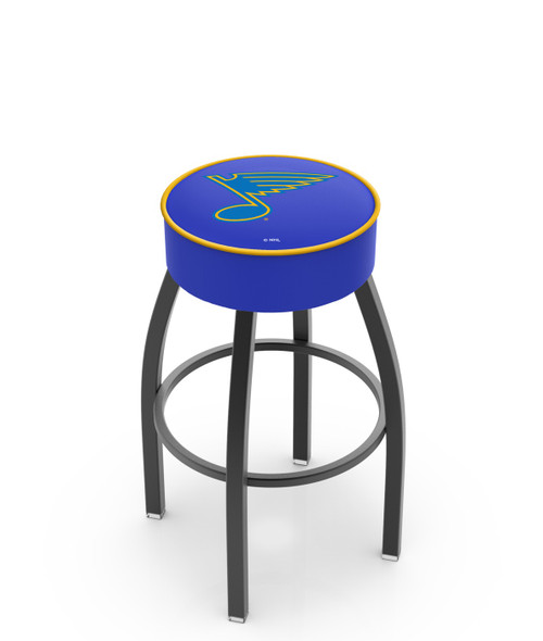 St. Louis Blues Black Base Swivel Bar Stool