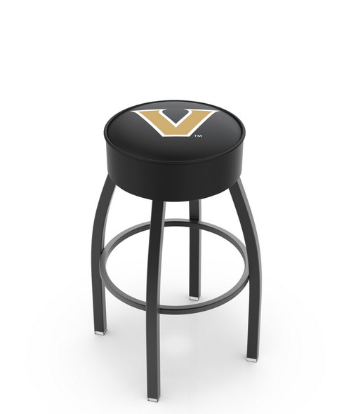 Vanderbilt Commodores Black Base Swivel Bar Stool